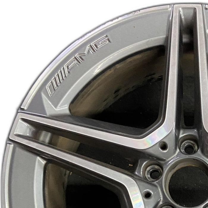 19" MERCEDES GLC-CLASS 20-21 253 Type GLC350e 19x8 5 spoke double spoke gray - Angle View