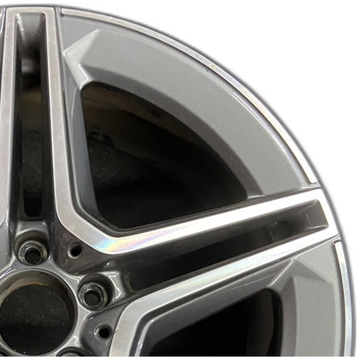 19" MERCEDES GLC-CLASS 20-21 253 Type GLC350e 19x8 5 spoke double spoke gray - Side Profile