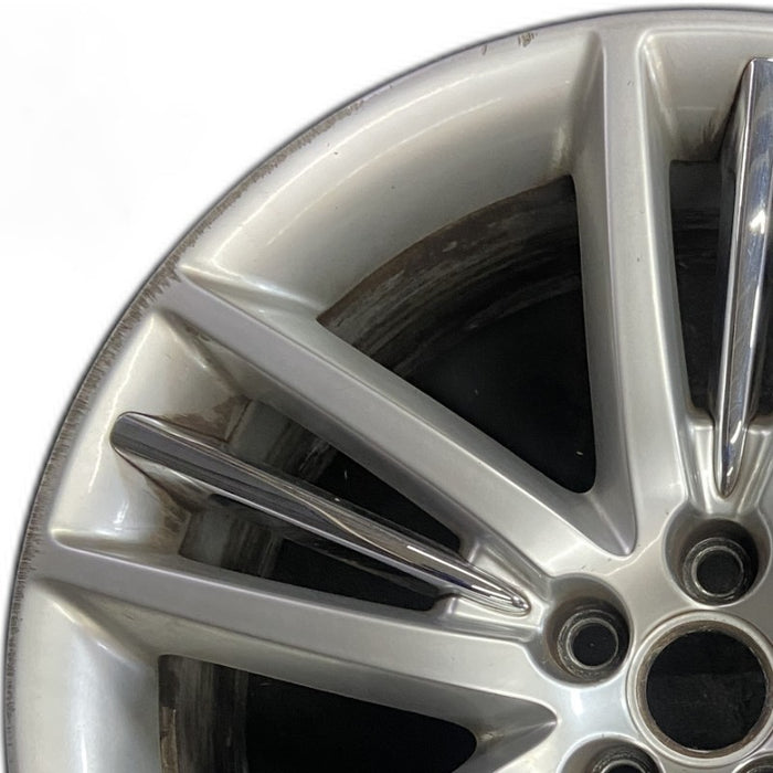 20" XK 09 20x8.5 5 tri-spoke chrome accents dark gray Original OEM Wheel Rim