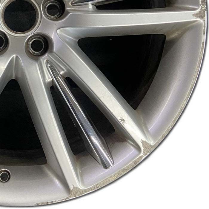 20" XK 09 20x8.5 5 tri-spoke chrome accents dark gray Original OEM Wheel Rim