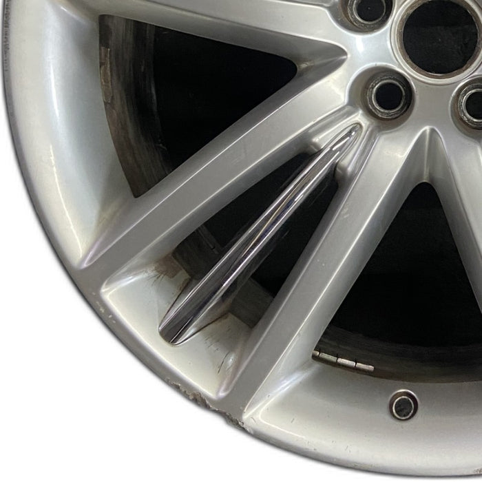 20" XK 09 20x8.5 5 tri-spoke chrome accents dark gray Original OEM Wheel Rim