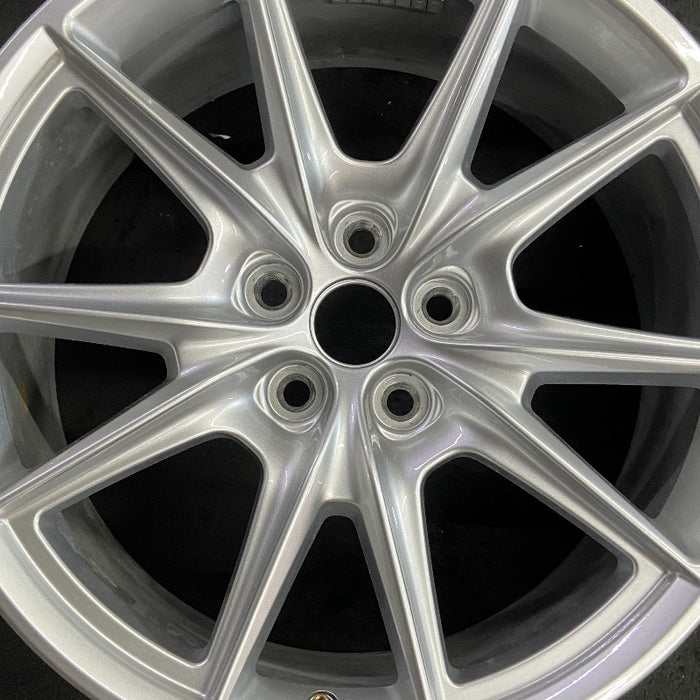 19" MUSTANG 24 19x8.5 5 spoke V spoke Original OEM Wheel Rim - Angle View