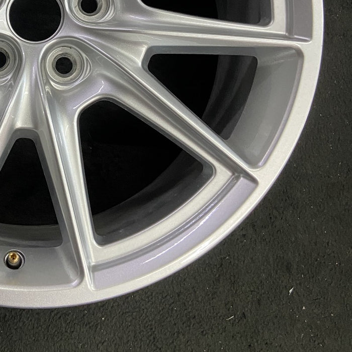 19" MUSTANG 24 19x8.5 5 spoke V spoke Original OEM Wheel Rim - Back View