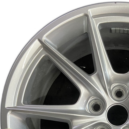 19" MUSTANG 24 19x8.5 5 spoke V spoke Original OEM Wheel Rim - Angle View