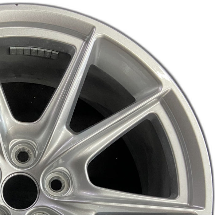 19" MUSTANG 24 19x8.5 5 spoke V spoke Original OEM Wheel Rim - Side Profile