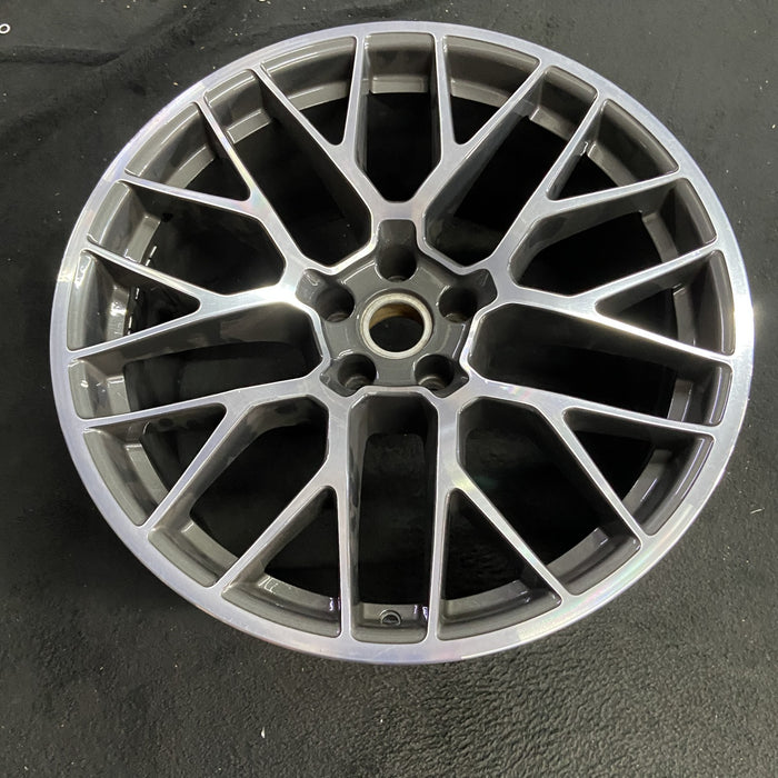 20" PORSCHE MACAN 15-16 20x10, 20 spoke, titanium finish Original OEM Wheel Rim - View 7