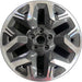 17" FORESTER 25-26 17x7, 6 spoke Original OEM Wheel Rim - MACHINED CHARCOAL - Front View