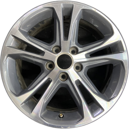 17" MUSTANG 13 17x7 , machined edges , machined cap surround Original OEM Wheel - Front View