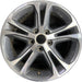 17" MUSTANG 13 17x7 , machined edges , machined cap surround Original OEM Wheel - Front View