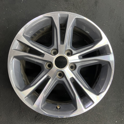 17" MUSTANG 13 17x7 , machined edges , machined cap surround Original OEM Wheel - Angle View
