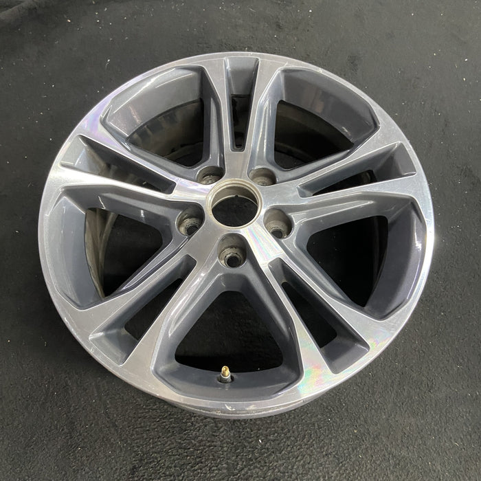 17" MUSTANG 13 17x7 , machined edges , machined cap surround Original OEM Wheel - Side Profile
