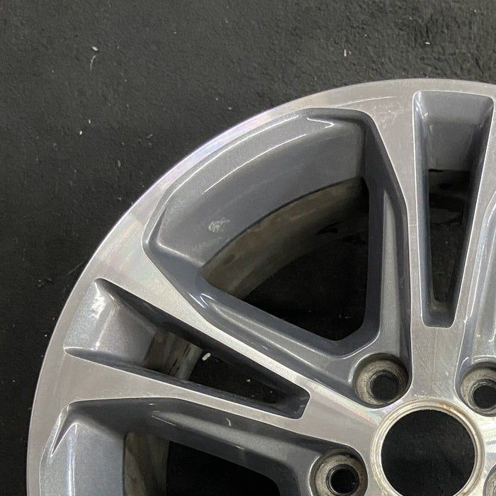 17" MUSTANG 13 17x7 aluminum 5 split spoke TPMS machined edges inlay machined cap surround Original OEM Wheel Rim