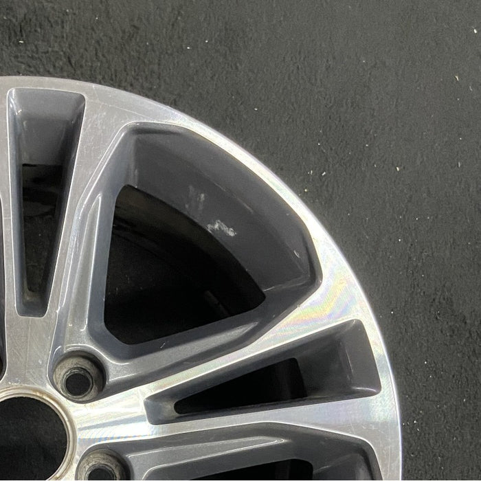 17" MUSTANG 13 17x7 aluminum 5 split spoke TPMS machined edges inlay machined cap surround Original OEM Wheel Rim