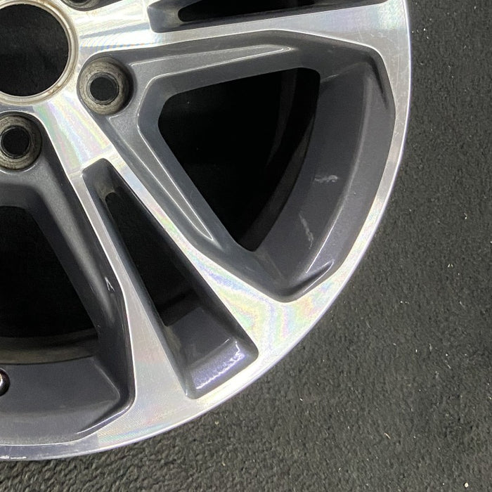 17" MUSTANG 13 17x7 aluminum 5 split spoke TPMS machined edges inlay machined cap surround Original OEM Wheel Rim