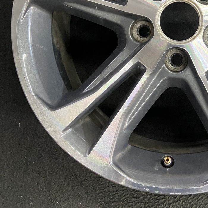 17" MUSTANG 13 17x7 aluminum 5 split spoke TPMS machined edges inlay machined cap surround Original OEM Wheel Rim