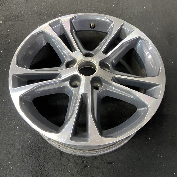 17" MUSTANG 13 17x7 aluminum 5 split spoke TPMS machined edges inlay machined cap surround Original OEM Wheel Rim