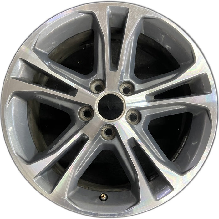 17" MUSTANG 13 17x7 aluminum 5 split spoke TPMS machined edges inlay machined cap surround Original OEM Wheel Rim