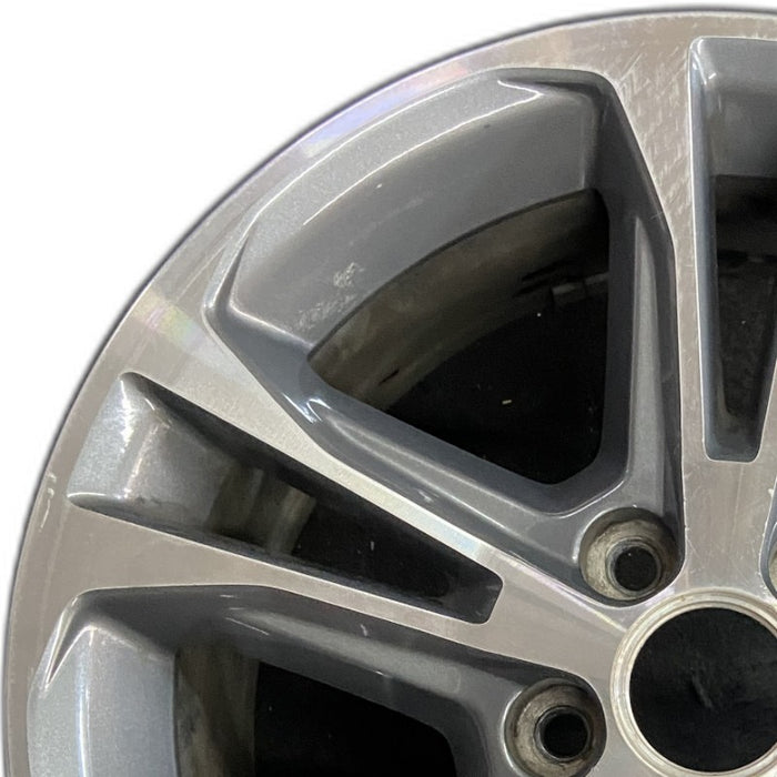 17" MUSTANG 13 17x7 aluminum 5 split spoke TPMS machined edges inlay machined cap surround Original OEM Wheel Rim