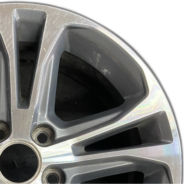 17" MUSTANG 13 17x7 aluminum 5 split spoke TPMS machined edges inlay machined cap surround Original OEM Wheel Rim
