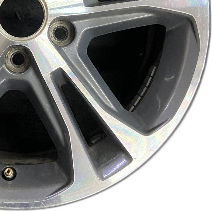 17" MUSTANG 13 17x7 aluminum 5 split spoke TPMS machined edges inlay machined cap surround Original OEM Wheel Rim