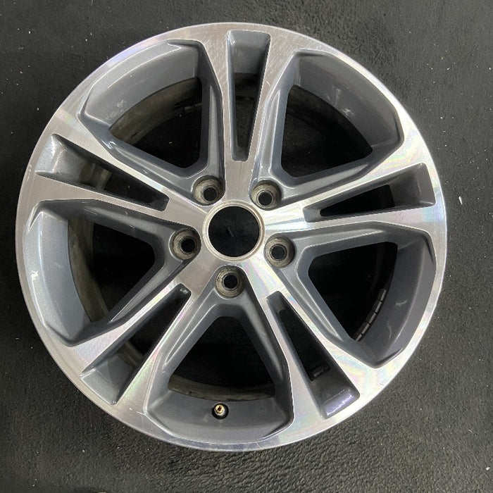 17" MUSTANG 13 17x7 aluminum 5 split spoke TPMS machined edges inlay machined cap surround Original OEM Wheel Rim