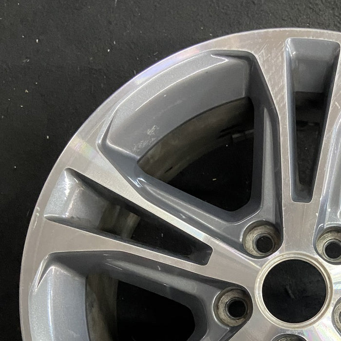 17" MUSTANG 13 17x7 aluminum 5 split spoke TPMS machined edges inlay machined cap surround Original OEM Wheel Rim