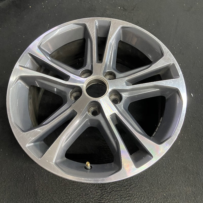 17" MUSTANG 13 17x7 aluminum 5 split spoke TPMS machined edges inlay machined cap surround Original OEM Wheel Rim