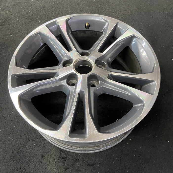 17" MUSTANG 13 17x7 aluminum 5 split spoke TPMS machined edges inlay machined cap surround Original OEM Wheel Rim