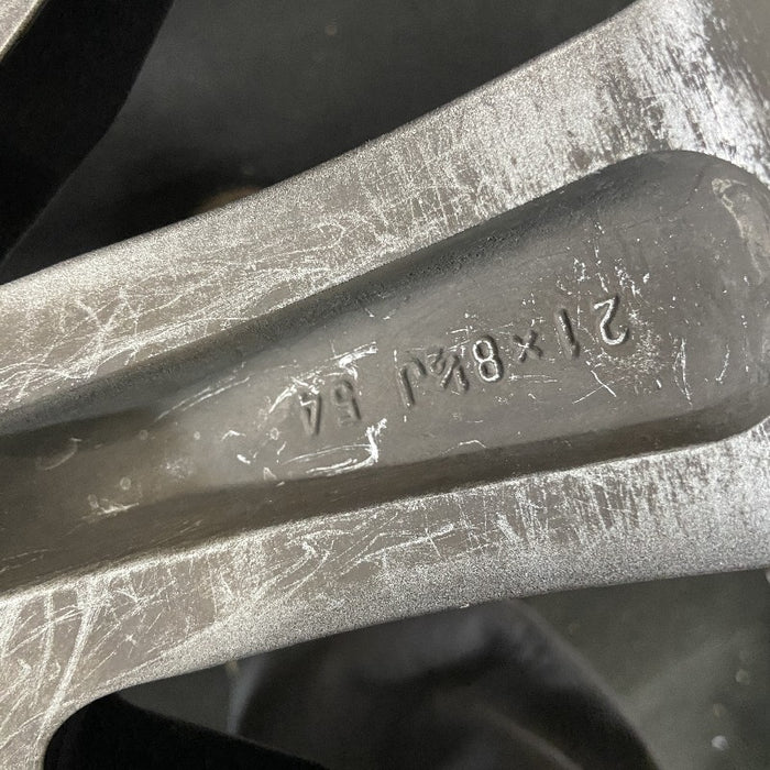 21" LEXUS LX570 19 alloy 21x8.5 10 spoke machined black Original OEM Wheel Rim