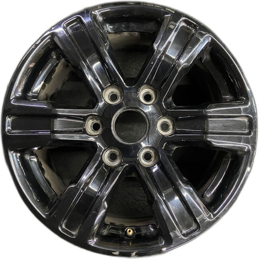 17" RANGER 23 17x8 black single spoke Original OEM Wheel Rim - Front View
