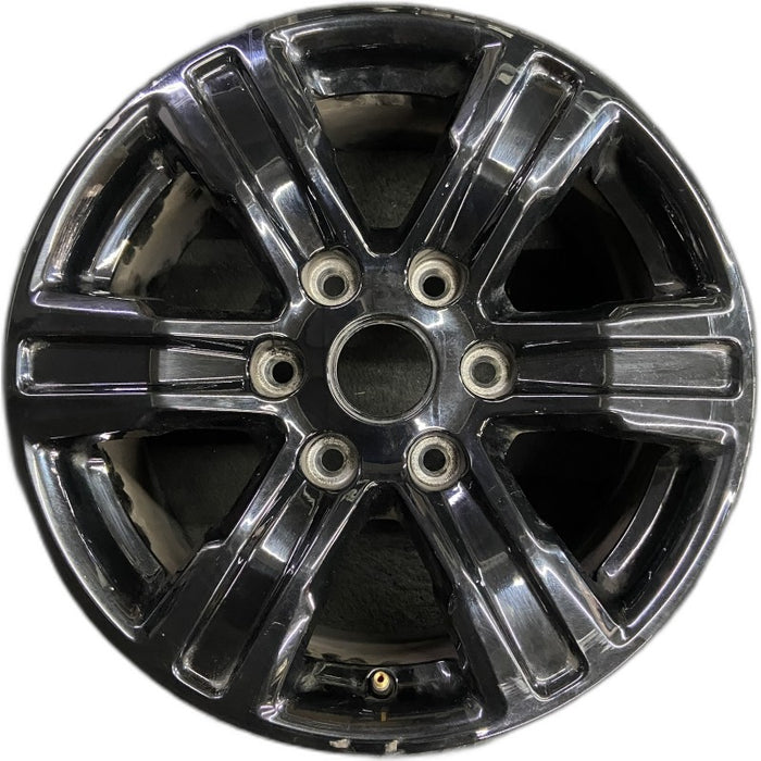 17" RANGER 23 17x8 black single spoke Original OEM Wheel Rim - Front View