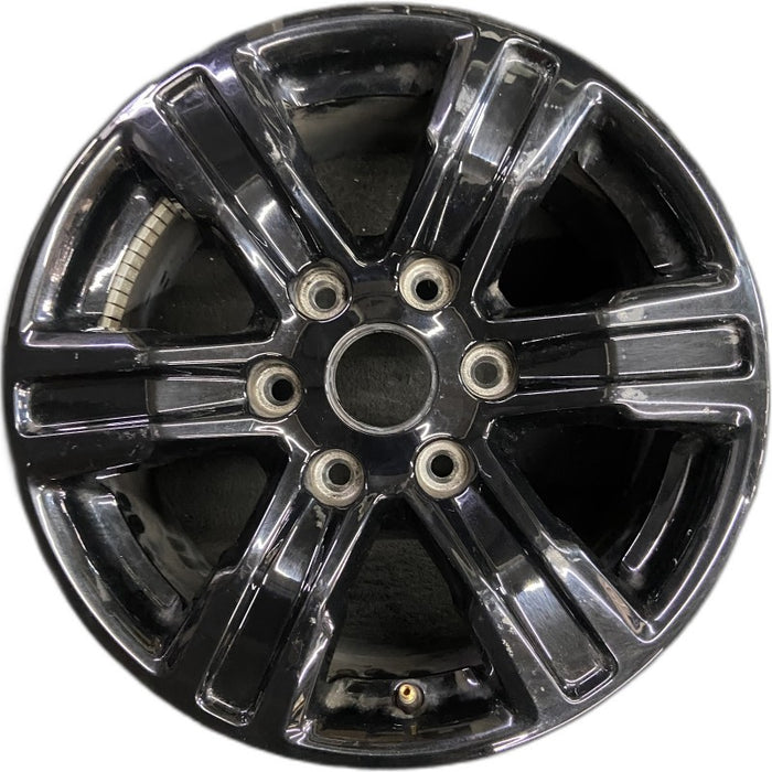 17" RANGER 23 17x8 black single spoke Original OEM Wheel Rim - Front View