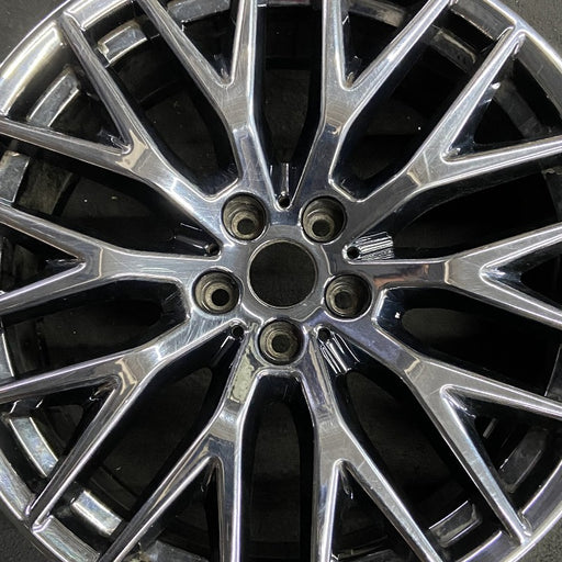 20" 530e 18-20 20x8 10 spoke Y spoke black liquid black Original OEM Wheel Rim - Angle View