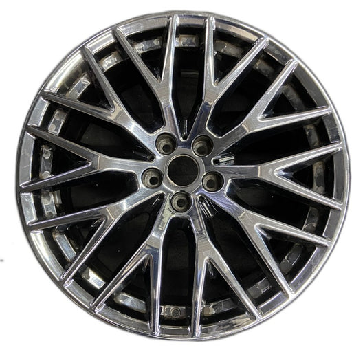 20" 530e 18-20 20x8 10 spoke Y spoke black liquid black Original OEM Wheel Rim - Front View