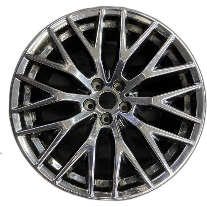 20" 530e 18-20 20x8 10 spoke Y spoke black liquid black Original OEM Wheel Rim - Front View