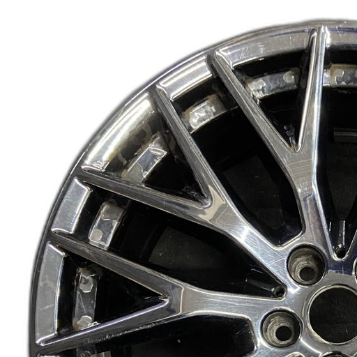 20" 530e 18-20 20x8 10 spoke Y spoke black liquid black Original OEM Wheel Rim - Angle View