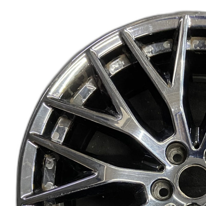 20" 530e 18-20 20x8 10 spoke Y spoke black liquid black Original OEM Wheel Rim - Angle View