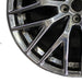 20" 530e 18-20 20x8 10 spoke Y spoke black liquid black Original OEM Wheel Rim - Back View