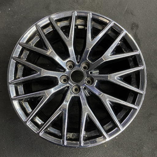 20" 530e 18-20 20x9 10 spoke Y spoke black liquid black Original OEM Wheel Rim - Front View