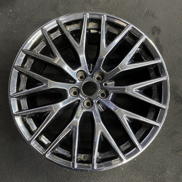20" 530e 18-20 20x9 10 spoke Y spoke black liquid black Original OEM Wheel Rim - Front View