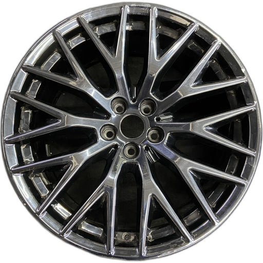 20" 530e 18-20 20x9 10 spoke Y spoke black liquid black Original OEM Wheel Rim - Front View