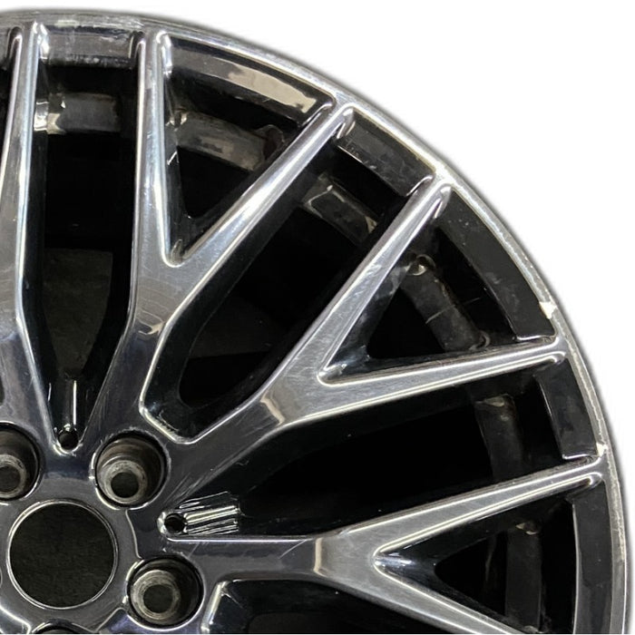20" 530e 18-20 20x9 10 spoke Y spoke black liquid black Original OEM Wheel Rim - Side Profile