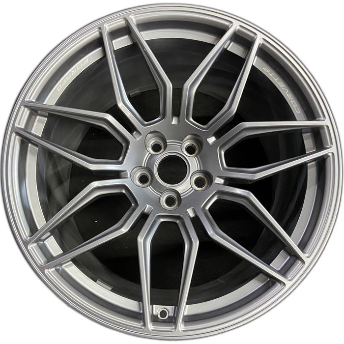 21" CORVETTE 23-24 rear, 21x13, satin graphite Original OEM Wheel Rim - Front View