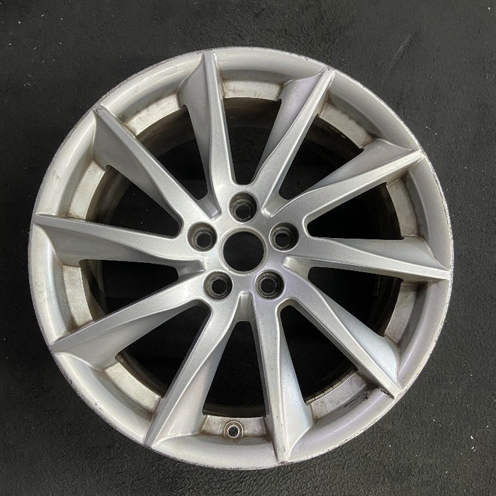 18" F TYPE 14-17 18x8.5 10 spoke alloy Original OEM Wheel Rim - Front View