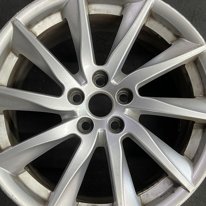18" F TYPE 14-17 18x8.5 10 spoke alloy Original OEM Wheel Rim - Angle View