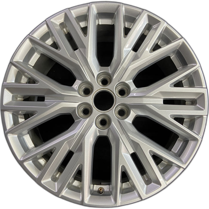20" ACADIA 24 20x8, silver Original OEM Wheel Rim - Front View