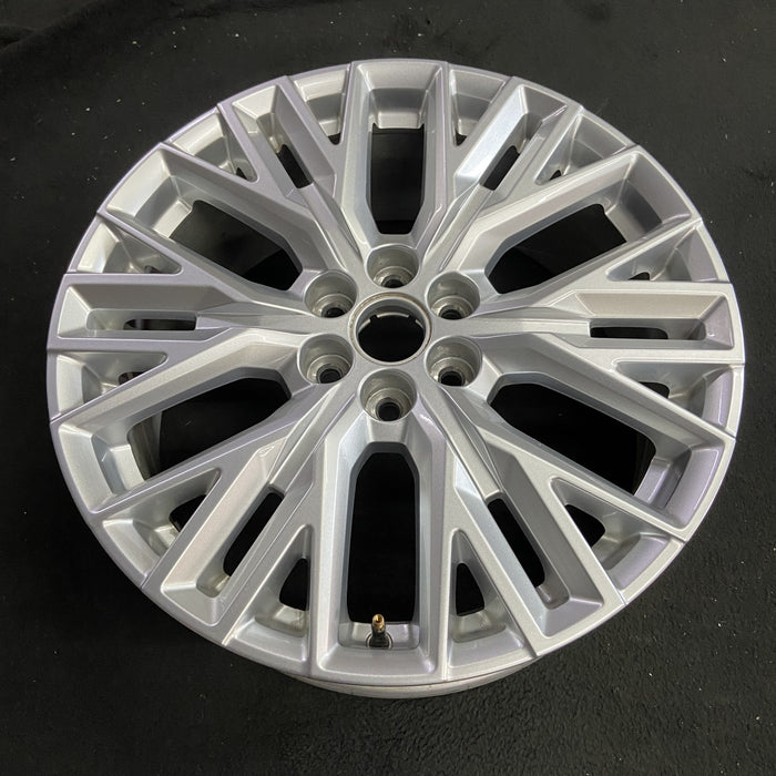 20" ACADIA 24 20x8, silver Original OEM Wheel Rim - Side Profile