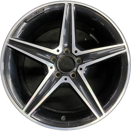 18" MERCEDES C-CLASS 16 205 Type Sdn C450 18x8.5 5 spoke Original OEM Wheel Rim - Front View