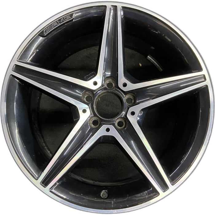 18" MERCEDES C-CLASS 16 205 Type Sdn C450 18x8.5 5 spoke Original OEM Wheel Rim - Front View