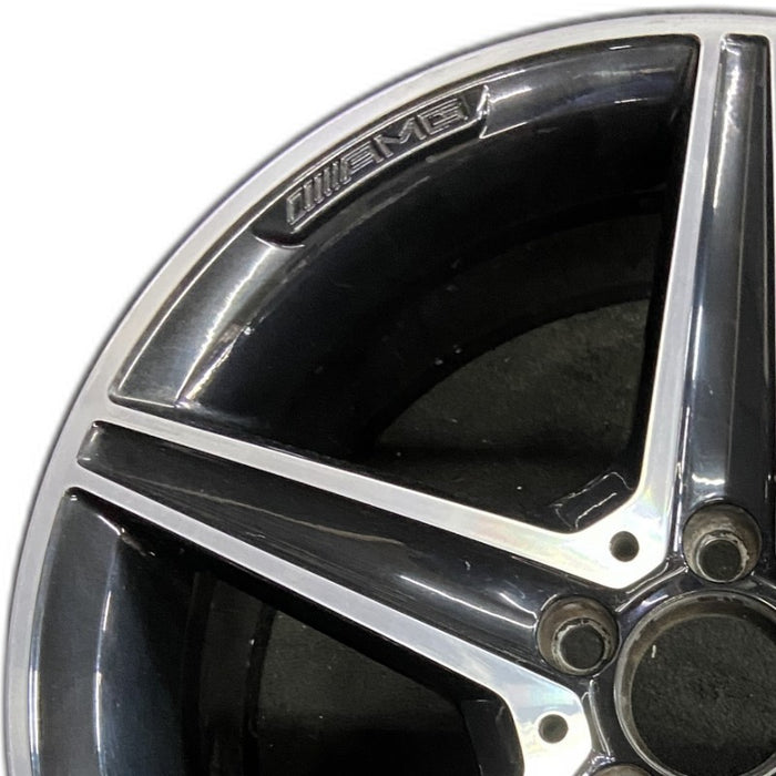 18" MERCEDES C-CLASS 16 205 Type Sdn C450 18x8.5 5 spoke Original OEM Wheel Rim - Angle View